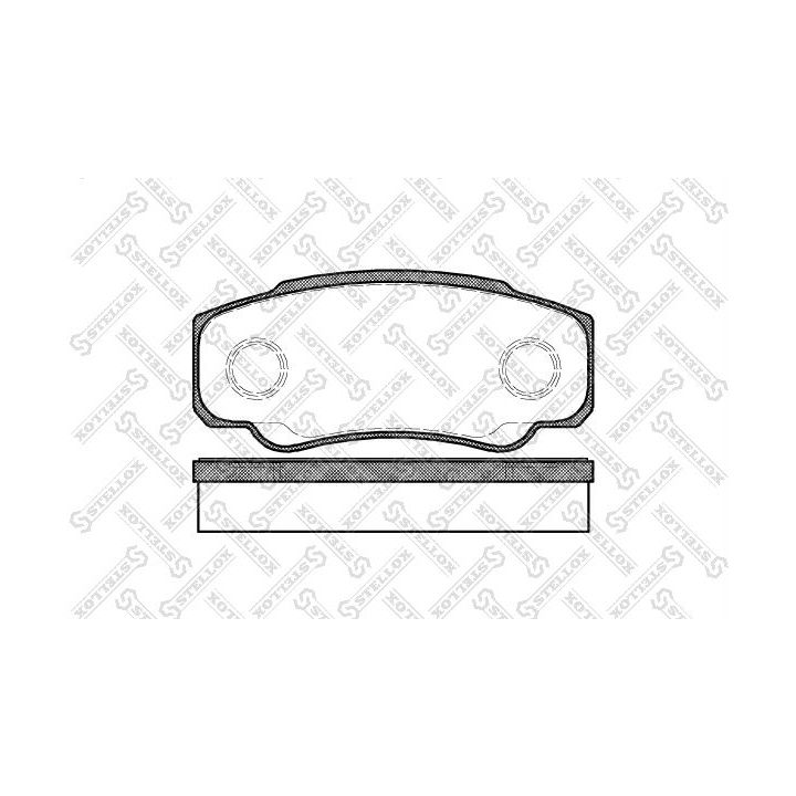 Stabdžių trinkelių rinkinys, diskinis stabdys STELLOX 972 000-SX