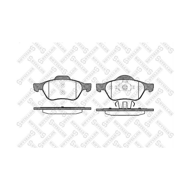 Stabdžių trinkelių rinkinys, diskinis stabdys STELLOX 973 000-SX