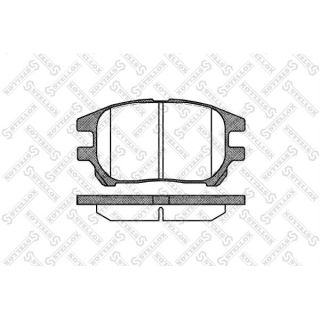 Stabdžių trinkelių rinkinys, diskinis stabdys STELLOX 983 000-SX