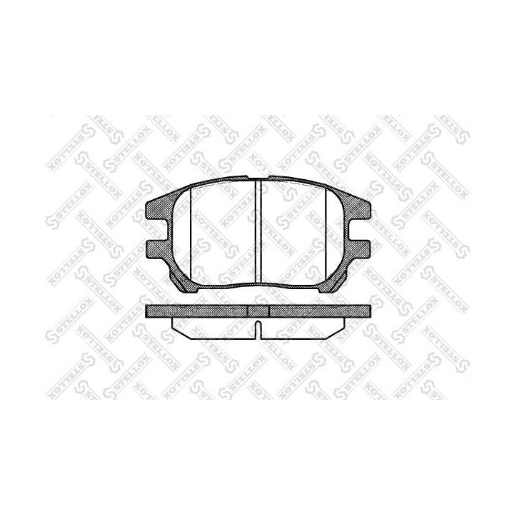 Stabdžių trinkelių rinkinys, diskinis stabdys STELLOX 983 000-SX
