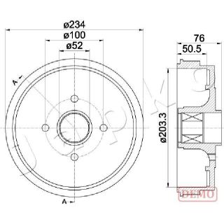 Stabdžių būgnas JAPKO 560409C