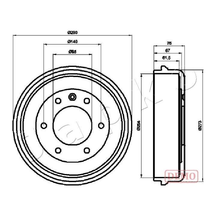 Stabdžių būgnas JAPKO 560410C