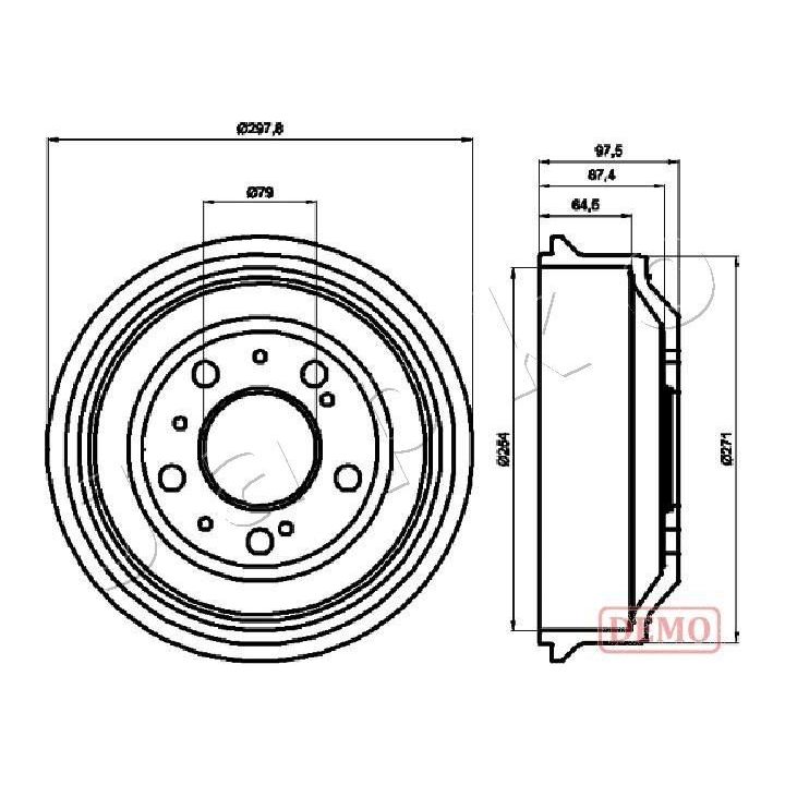Stabdžių būgnas JAPKO 560605C