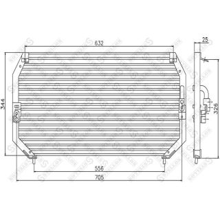 Kondensatorius, oro kondicionierius STELLOX 10-45014-SX