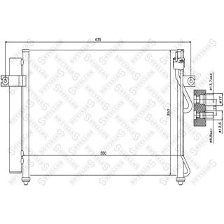 Kondensatorius, oro kondicionierius STELLOX 10-45028-SX