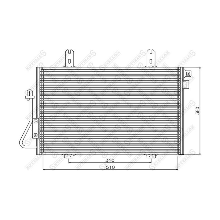 Kondensatorius, oro kondicionierius STELLOX 10-45041-SX