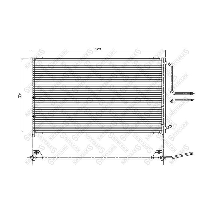 Kondensatorius, oro kondicionierius STELLOX 10-45050-SX