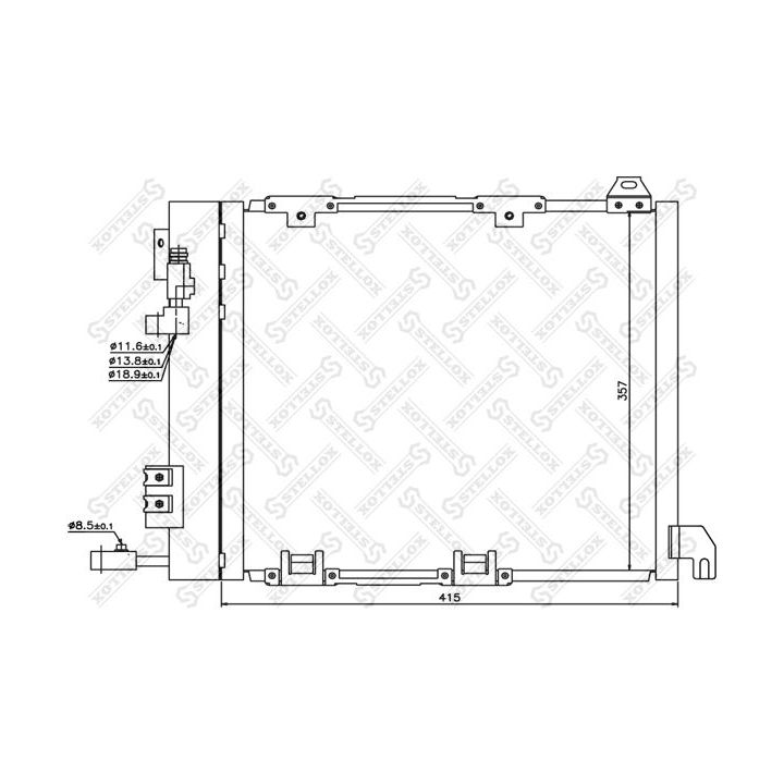 Kondensatorius, oro kondicionierius STELLOX 10-45058-SX