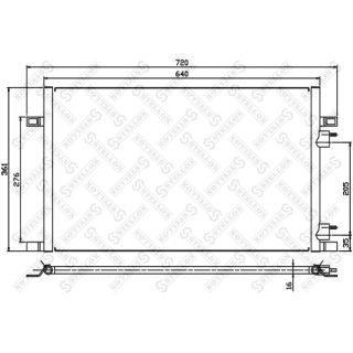 Kondensatorius, oro kondicionierius STELLOX 10-45065-SX