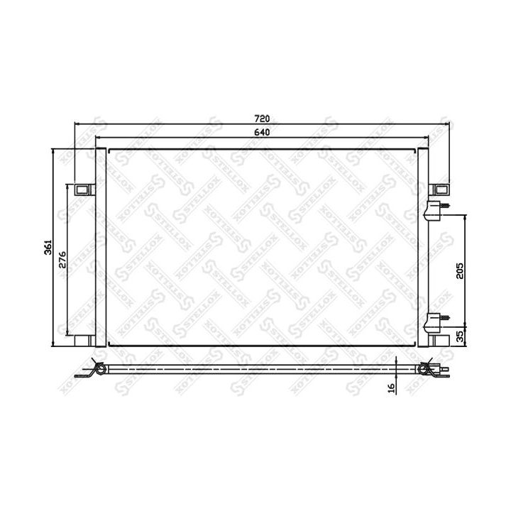 Kondensatorius, oro kondicionierius STELLOX 10-45065-SX
