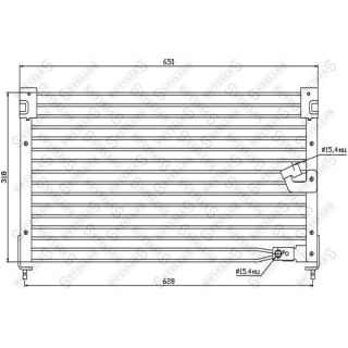 Kondensatorius, oro kondicionierius STELLOX 10-45066-SX