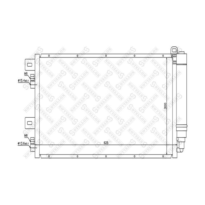 Kondensatorius, oro kondicionierius STELLOX 10-45076-SX