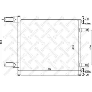 Kondensatorius, oro kondicionierius STELLOX 10-45084-SX