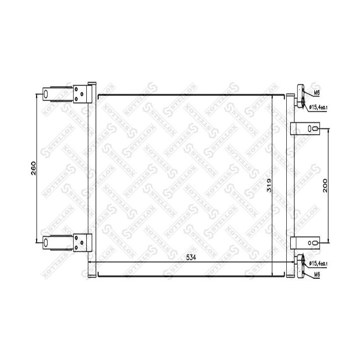 Kondensatorius, oro kondicionierius STELLOX 10-45084-SX