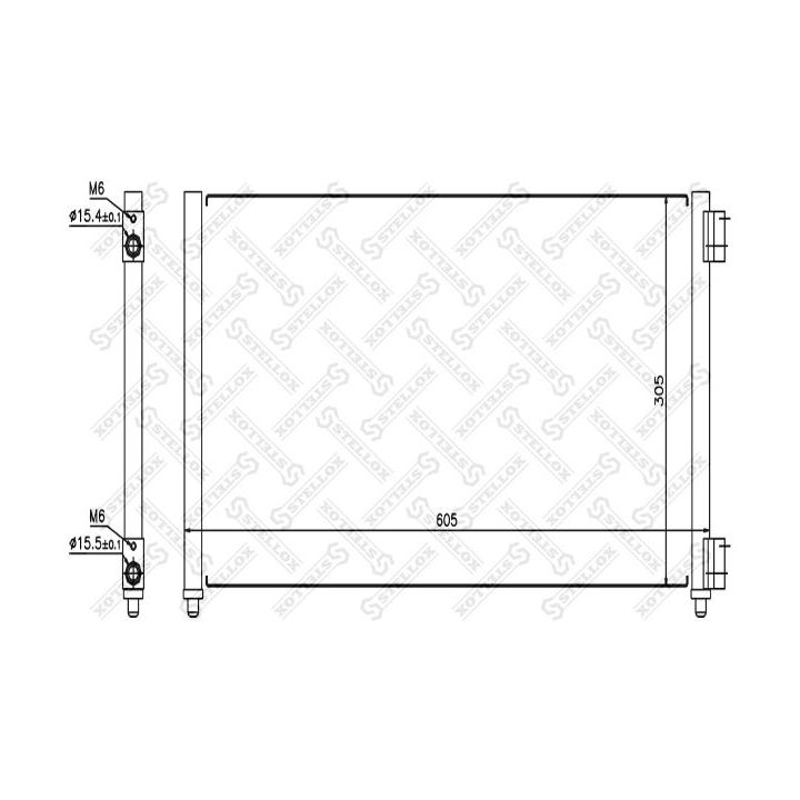 Kondensatorius, oro kondicionierius STELLOX 10-45085-SX