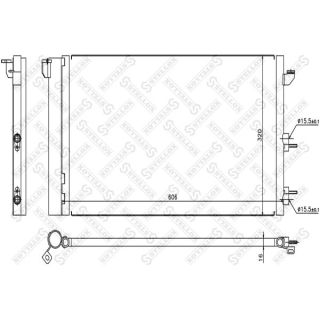 Kondensatorius, oro kondicionierius STELLOX 10-45087-SX