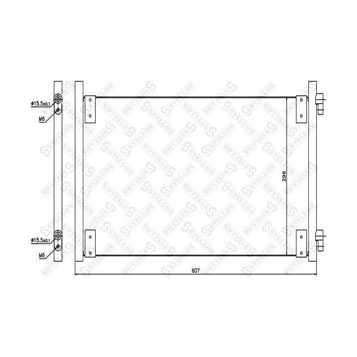 Kondensatorius, oro kondicionierius STELLOX 10-45088-SX