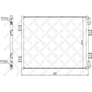 Kondensatorius, oro kondicionierius STELLOX 10-45089-SX