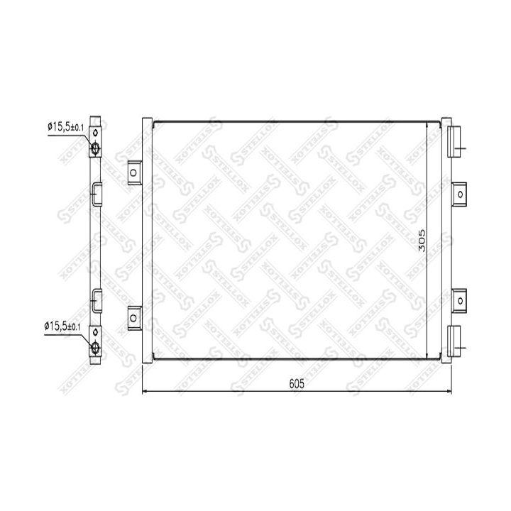 Kondensatorius, oro kondicionierius STELLOX 10-45089-SX