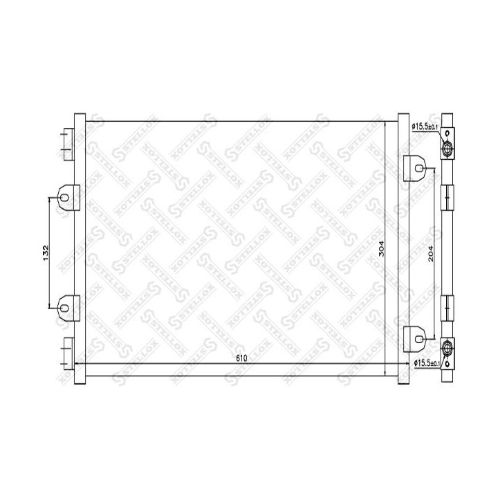 Kondensatorius, oro kondicionierius STELLOX 10-45090-SX