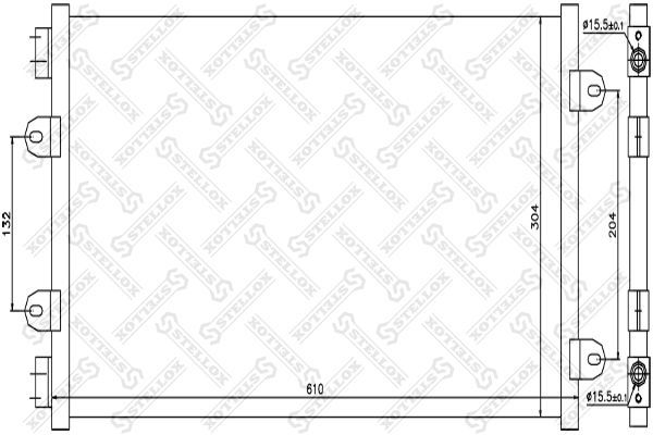 Kondensatorius, oro kondicionierius STELLOX 10-45090-SX