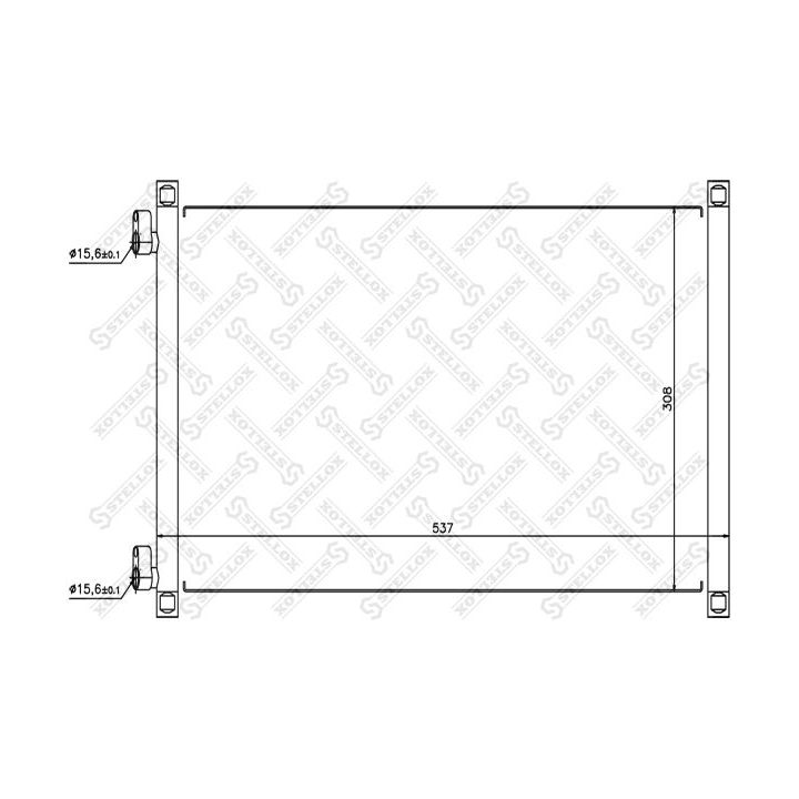 Kondensatorius, oro kondicionierius STELLOX 10-45091-SX