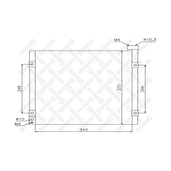 Kondensatorius, oro kondicionierius STELLOX 10-45095-SX