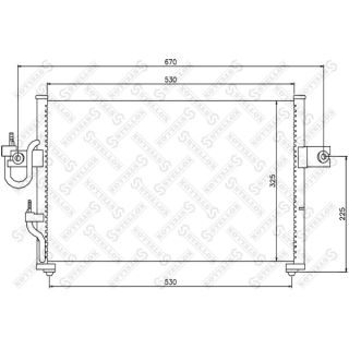 Kondensatorius, oro kondicionierius STELLOX 10-45098-SX