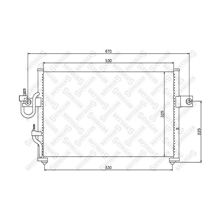 Kondensatorius, oro kondicionierius STELLOX 10-45098-SX