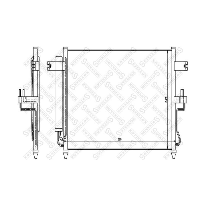 Kondensatorius, oro kondicionierius STELLOX 10-45099-SX