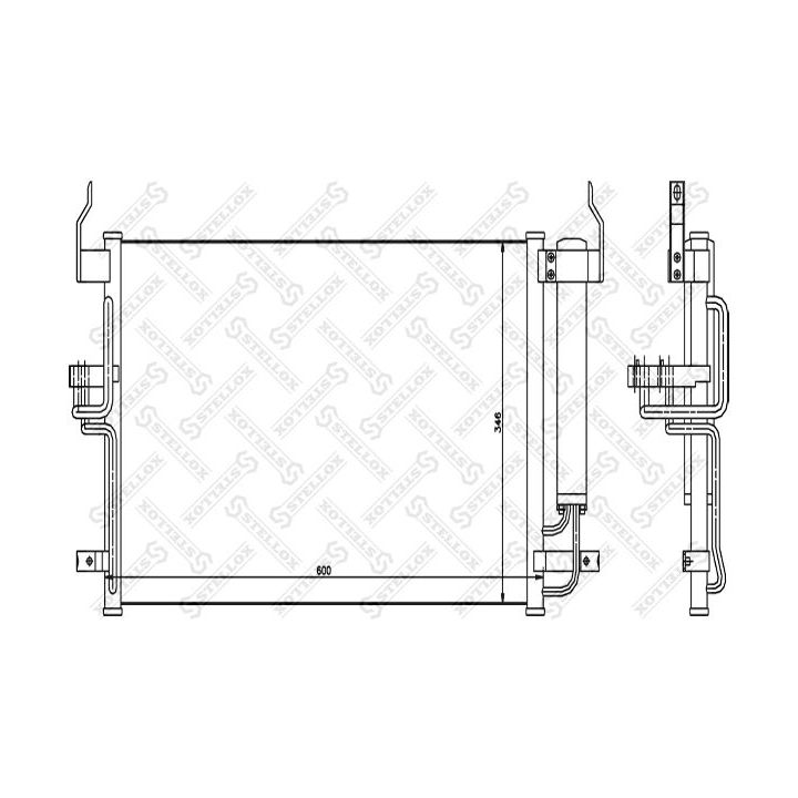 Kondensatorius, oro kondicionierius STELLOX 10-45101-SX