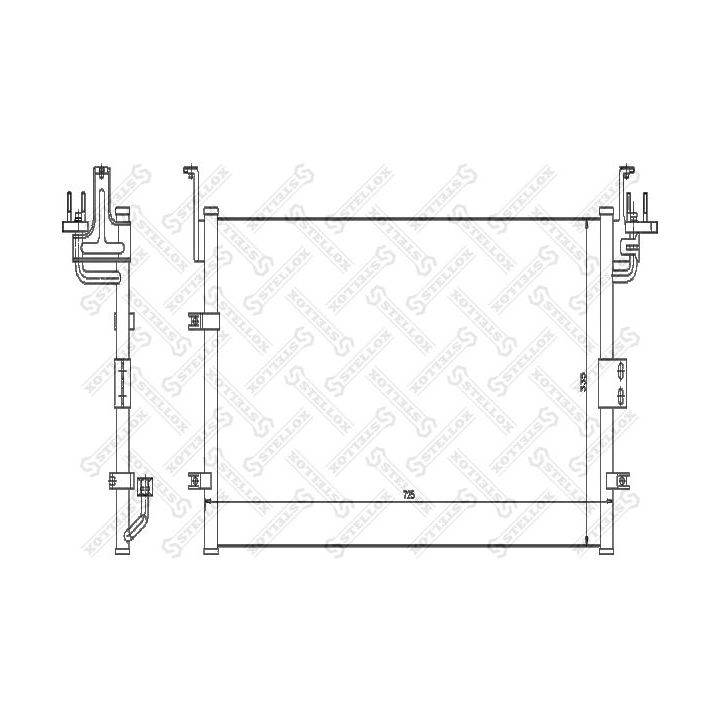 Kondensatorius, oro kondicionierius STELLOX 10-45104-SX