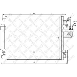 Kondensatorius, oro kondicionierius STELLOX 10-45108-SX
