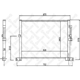 Kondensatorius, oro kondicionierius STELLOX 10-45110-SX