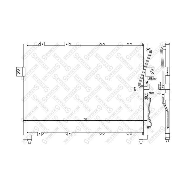 Kondensatorius, oro kondicionierius STELLOX 10-45112-SX