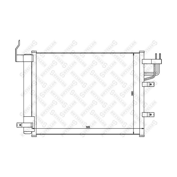 Kondensatorius, oro kondicionierius STELLOX 10-45113-SX