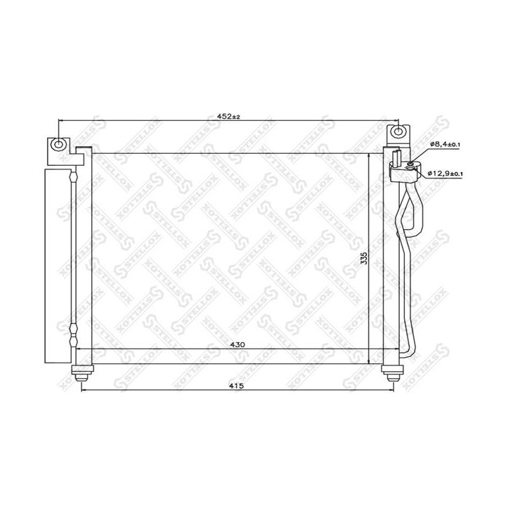Kondensatorius, oro kondicionierius STELLOX 10-45114-SX
