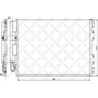 Kondensatorius, oro kondicionierius STELLOX 10-45117-SX