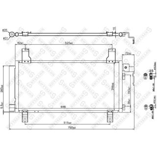 Kondensatorius, oro kondicionierius STELLOX 10-45119-SX