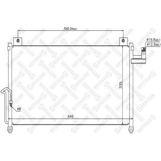 Kondensatorius, oro kondicionierius STELLOX 10-45120-SX
