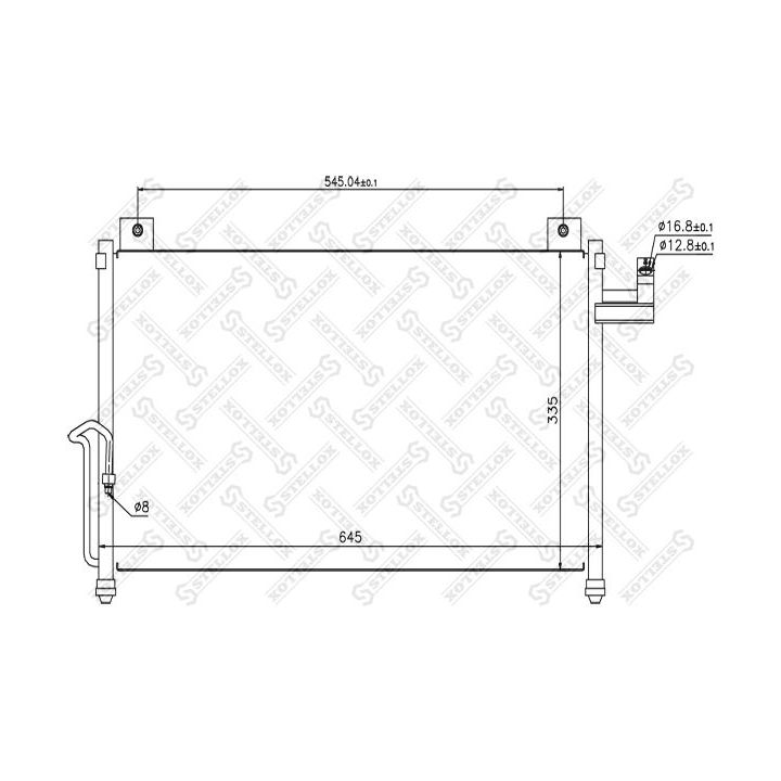 Kondensatorius, oro kondicionierius STELLOX 10-45120-SX