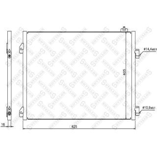 Kondensatorius, oro kondicionierius STELLOX 10-45147-SX