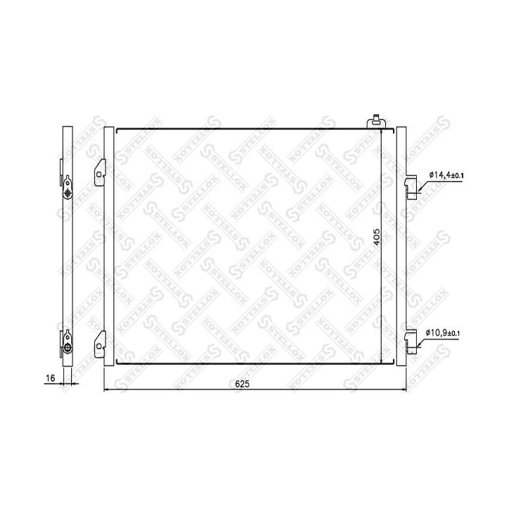 Kondensatorius, oro kondicionierius STELLOX 10-45147-SX