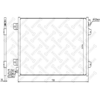 Kondensatorius, oro kondicionierius STELLOX 10-45149-SX