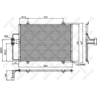 Kondensatorius, oro kondicionierius STELLOX 10-45150-SX