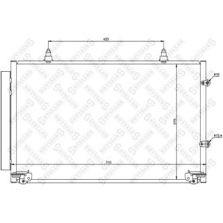 Kondensatorius, oro kondicionierius STELLOX 10-45152-SX