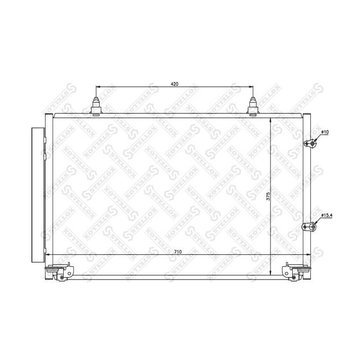 Kondensatorius, oro kondicionierius STELLOX 10-45152-SX