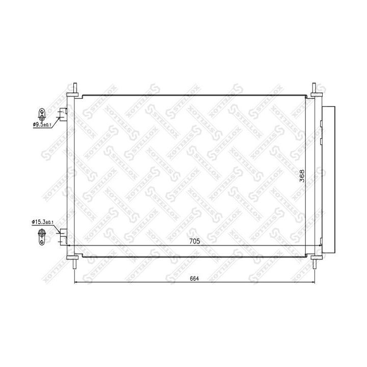 Kondensatorius, oro kondicionierius STELLOX 10-45171-SX