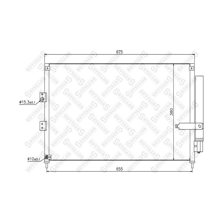 Kondensatorius, oro kondicionierius STELLOX 10-45172-SX