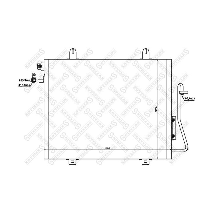 Kondensatorius, oro kondicionierius STELLOX 10-45175-SX